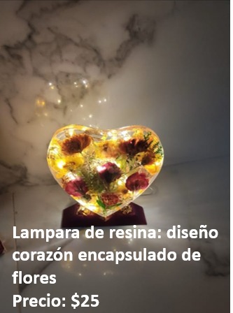 Lampara de resina