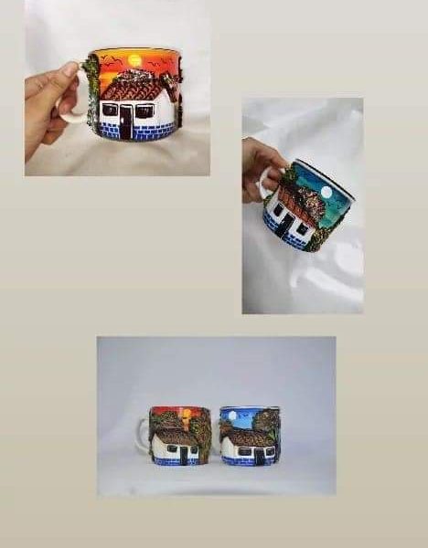 Jarras en cerámica y loza en la técnica de Alto Relieve