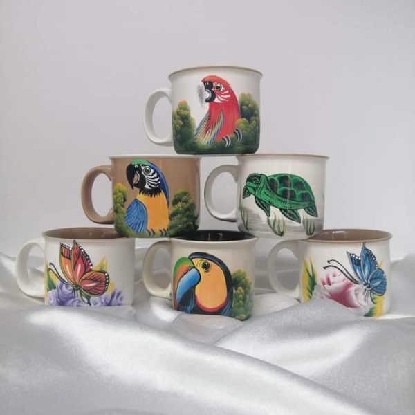 Jarras de cerámica  Pintadas a mano