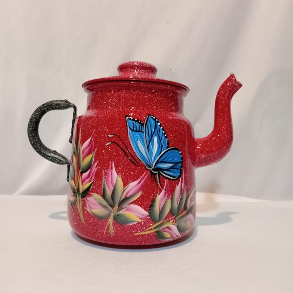 Pichel de aluminio pintado a mano