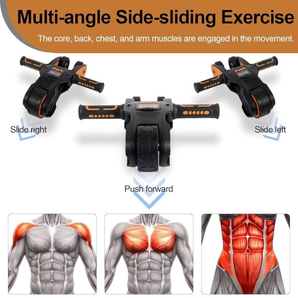 Roller profesional para abs, pecho y hombros