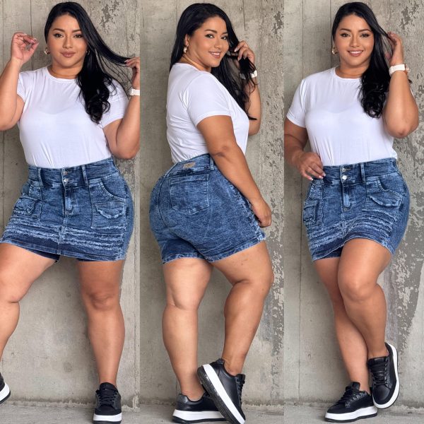 Falda Short Dama Plus