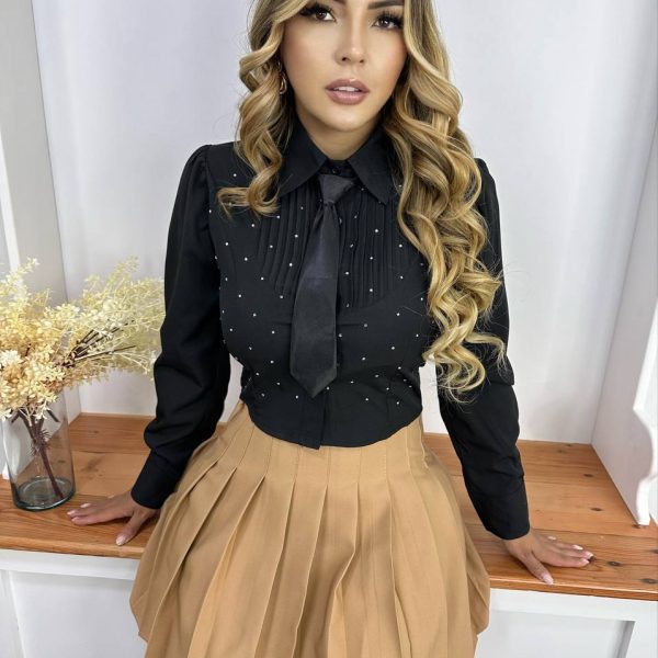 Camisa con corbatín dama - Image 4