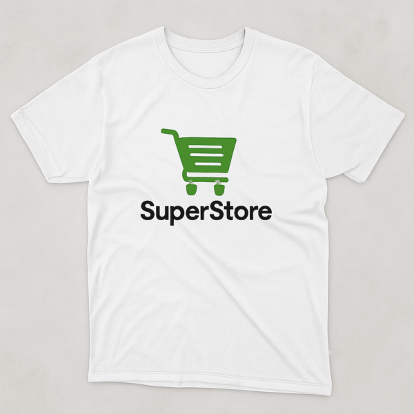 Camiseta oficial SuperStore con logo estampado
