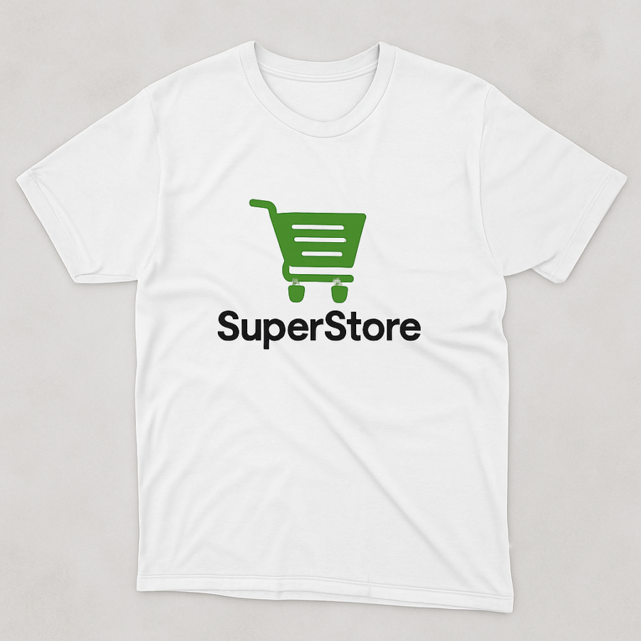 Camiseta oficial SuperStore con logo estampado